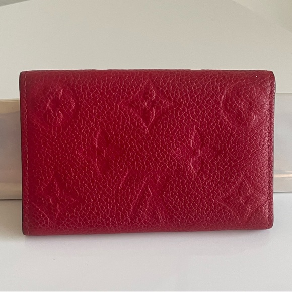 LOUIS VUITTON ❤️ Red Empreinte 6 Ring Key Holder ❤️ Excellent Condition - Picture 3 of 13